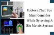 Biometric Systems - Information You Should Know