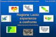 Regione Lazio: esperienze a confronto