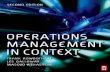 Operations Management in Context, Second edition