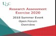 Overview Open Forum 2018 Summer Event - University ...