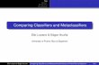 Comparing Classifiers and Metaclassifiers
