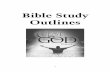 Bible Study Outlines - Chapel of Faith Unijos