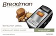 instruction manual - breadman® bread maker