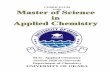 M.Sc. Applied Chemistry Session 2020 to Onwards ...
