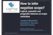 How to infer negation scope?