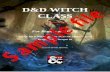 D&D WITCH CLASS - Dungeon Masters Guild -