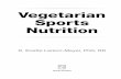Vegetarian Sports Nutrition