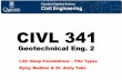 CIVL 341 L22: Deep Foundations – Pile Types CIVL 341
