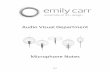 Audio Visual Department Microphone Notes - Emily Carr ...