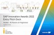 SAP Innovation Awards 2021 Entry Pitch Deck