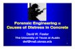 Forensic Engineering = Causes of Distress in Concrete