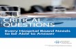 Critical Questions Every Board Needs to be Able to Answer