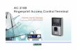 AC 2100 Fingerprint Access Control Terminal - BetaSys