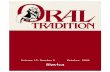 Complete Issue - Oral Tradition Journal