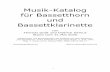 Musik-Katalog für Bassetthorn und Bassettklarinette