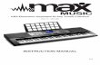 Manual - MAX KB3 Electronic Keyboard 61-key Touch Sensitive
