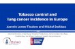 Tobacco control and lung cancer incidence in Europe