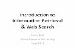 Introduction to Information Retrieval & Web Search