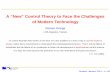 A “New" Control Theory to Face the Challenges of Modern ...