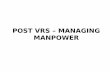 POST VRS – MANAGING MANPOWER - NFTE Telangana