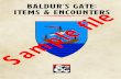 BALDUR'S GATE: ITEMS & ENCOUNTERS