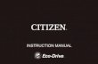 INSTRUCTION MANUAL - Citizen Watch UK