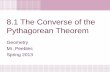 8.1 The Converse of the Pythagorean Theorem