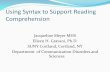 Using Syntax to Support Reading Comprehension