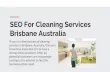 SEO For Cleaning Services Brisbane Australia