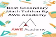 Math Tuition Class at AWE Academy