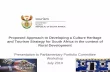 Proposed Approach to Developing a Culture Heritage and Tourism Strategy for South Africa in the context of Rural Development