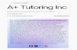 A+ Tutoring Inc - elementary school tutors in Studio City. CA.pdf
