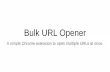 Open Multiple URLs Simultaneously with the Bulk URL Opener Chrome Extension