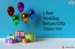 5 Best Wedding Return Gifts Under 700
