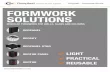 FORMWORK SOLUTIONS MODULAR FORMWORK FOR WALLS, SLABS AND COLUMNS