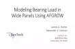 Modeling Bearing Load in Wide Panels Using AFGROW