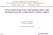 FRACTURE ANALYSIS FOR BONDLINES AND INTERFACES OF COMPOSITE STRUCTURES