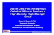 Use of Ultra-Fine Amorphous Colloidal Silica to Produce a High-Density, High-Strength Grout