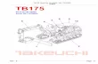 Takeuchi TB175 Compact Excavator Parts Catalogue Manual (SN 17510003 and up)