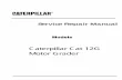 Caterpillar Cat 12G MOTOR GRADER (Prefix 61M) Service Repair Manual (61M00001-02628)