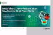 Weldability of Creep-Resistant Alloys for Advanced Fossil Power Plants