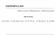Caterpillar Cat D7G TRACK-TYPE TRACTOR (Prefix 64V) Service Repair Manual (64V01107 and up)