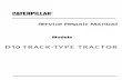 Caterpillar Cat D10 TRACK-TYPE TRACTOR (Prefix 76X) Service Repair Manual (76X00001-00358)