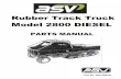 ASV HPD HPT 2800 Track Truck Parts Catalogue Manual
