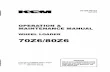 Kawasaki 70Z6  80Z6 WHEEL LOADER Operator manual (Serial No. 80C7-0101 and up)
