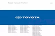 TOYOTA BT Reflex RRE160HE High Performance Reach Truck Service Repair Manual