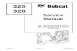 BOBCAT 325 COMPACT EXCAVATOR Service Repair Manual Instant Download (SN 234111001 & Above)