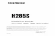 Komatsu H285S Hydraulic Shovel Service Repair Manual SN 78094