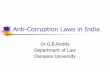 Anti-Corruption Laws in India