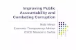 Improving Public Accountability and Combating Corruption